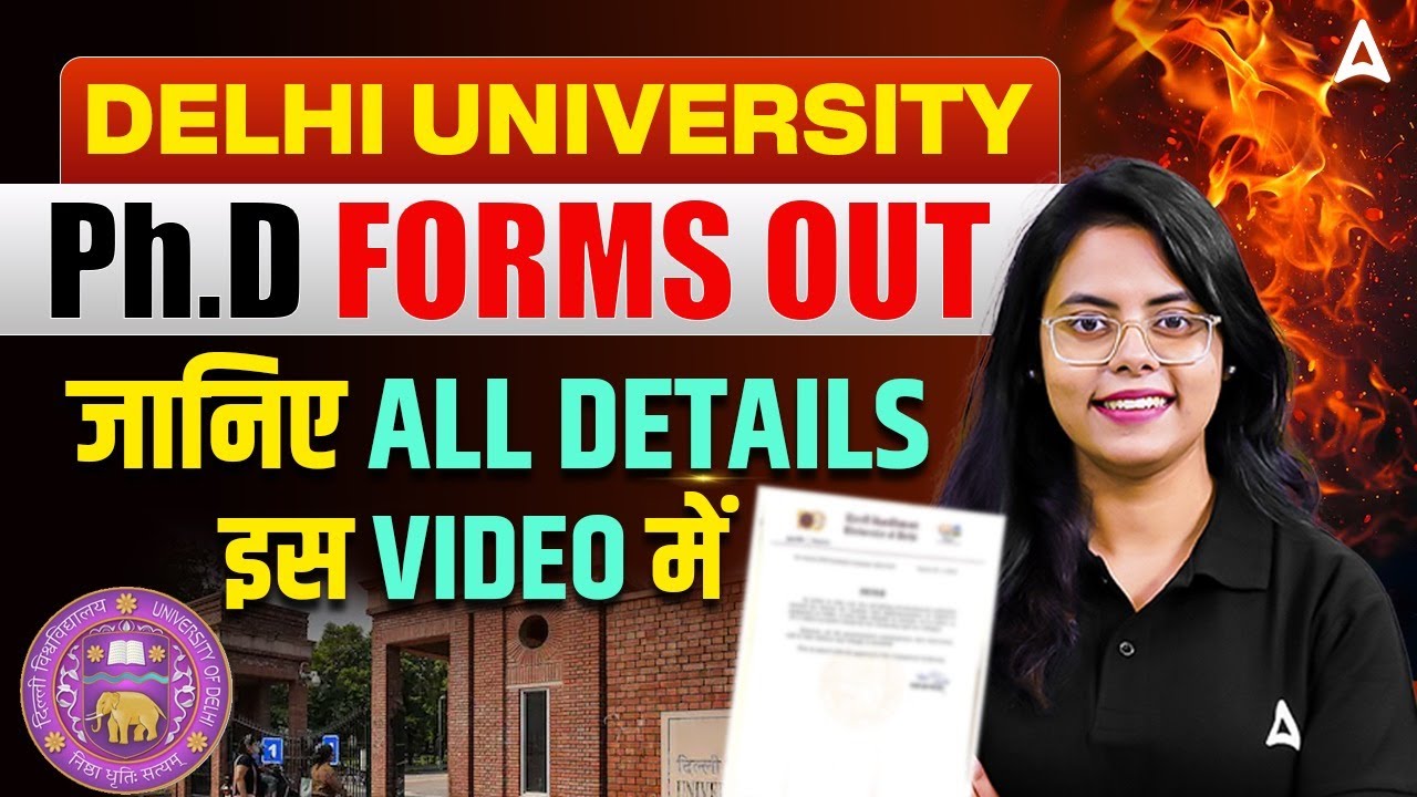 DU PhD Admission 2025 | DU PhD Admission Form Fill UP | Delhi ...