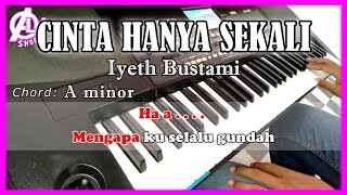 CINTA HANYA SEKALI - Iyeth Bustami - Karaoke Dangdut  (Cover) Korg Pa300