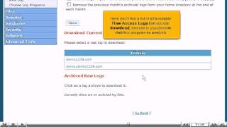 How to manage the Raw Access Logs in cPanel
