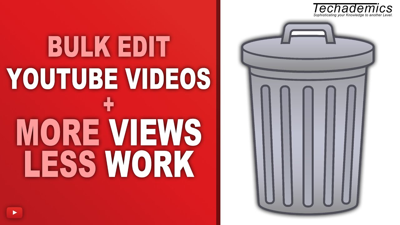 How To Bulk Edit YouTube Description | Bulk Edit YouTube Videos - YouTube