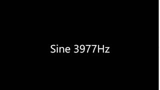 Sine 3977Hz Audio Only