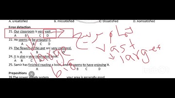 Past paper| Error detection 2| Intermediate category BPS 5 to 15 jobs 