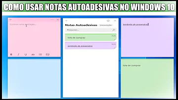 Como fazer uma nota adesiva?