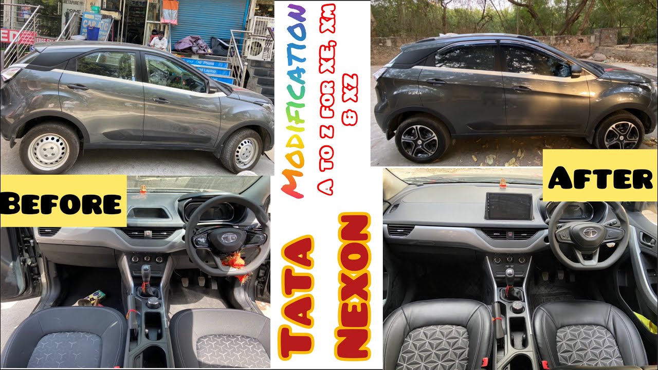 Tata Nexon modification for XE, XM & XZ. Glove box Colling Boot light