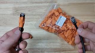 Famous 100Pack RJ45 Boot Cover, Cat5 Cat6 Cat6A Ethernet Network Cable Review, Very nice quality Net Worth