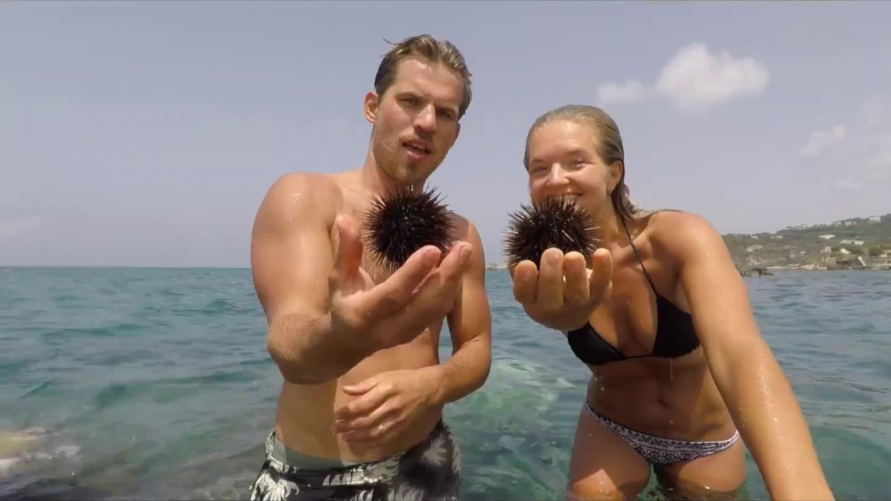 Italian Island Adventure- Ischia, diving for sea urchin!