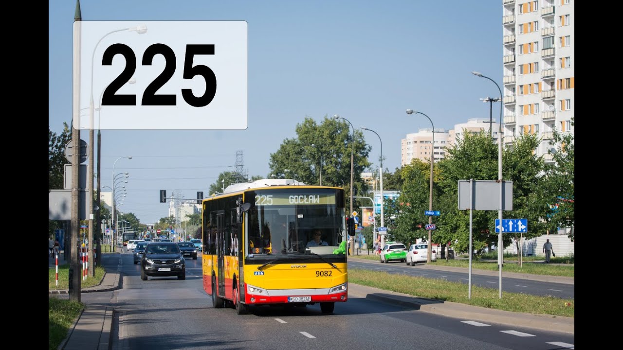 [225] На автобусе по Варшаве: PKP Mokry Ług - Gocław
