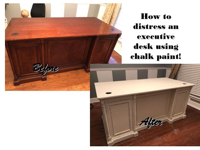 Chalk Paint a Desk to Create a Home Office - In My Own Style