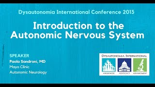 Introduction to the Autonomic Nervous System, Presented by Dr. Paola Sandroni