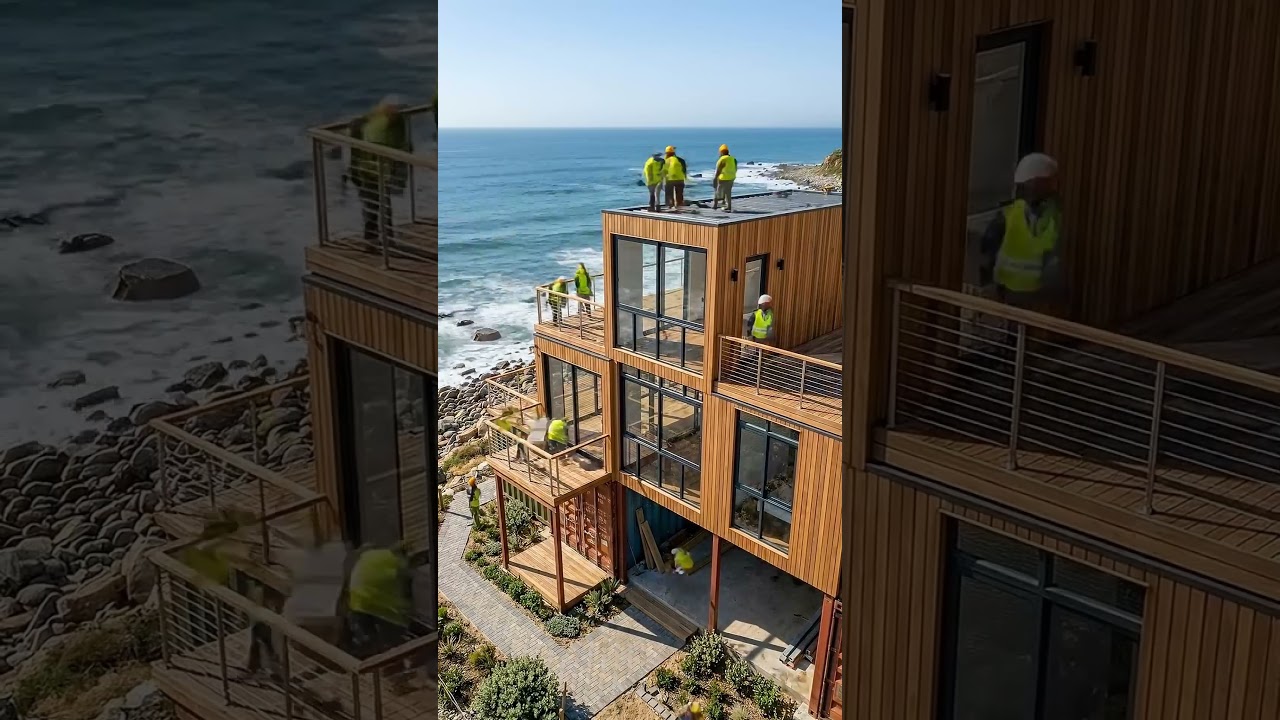 Take many canoes and turn them into vacation homes by the sea