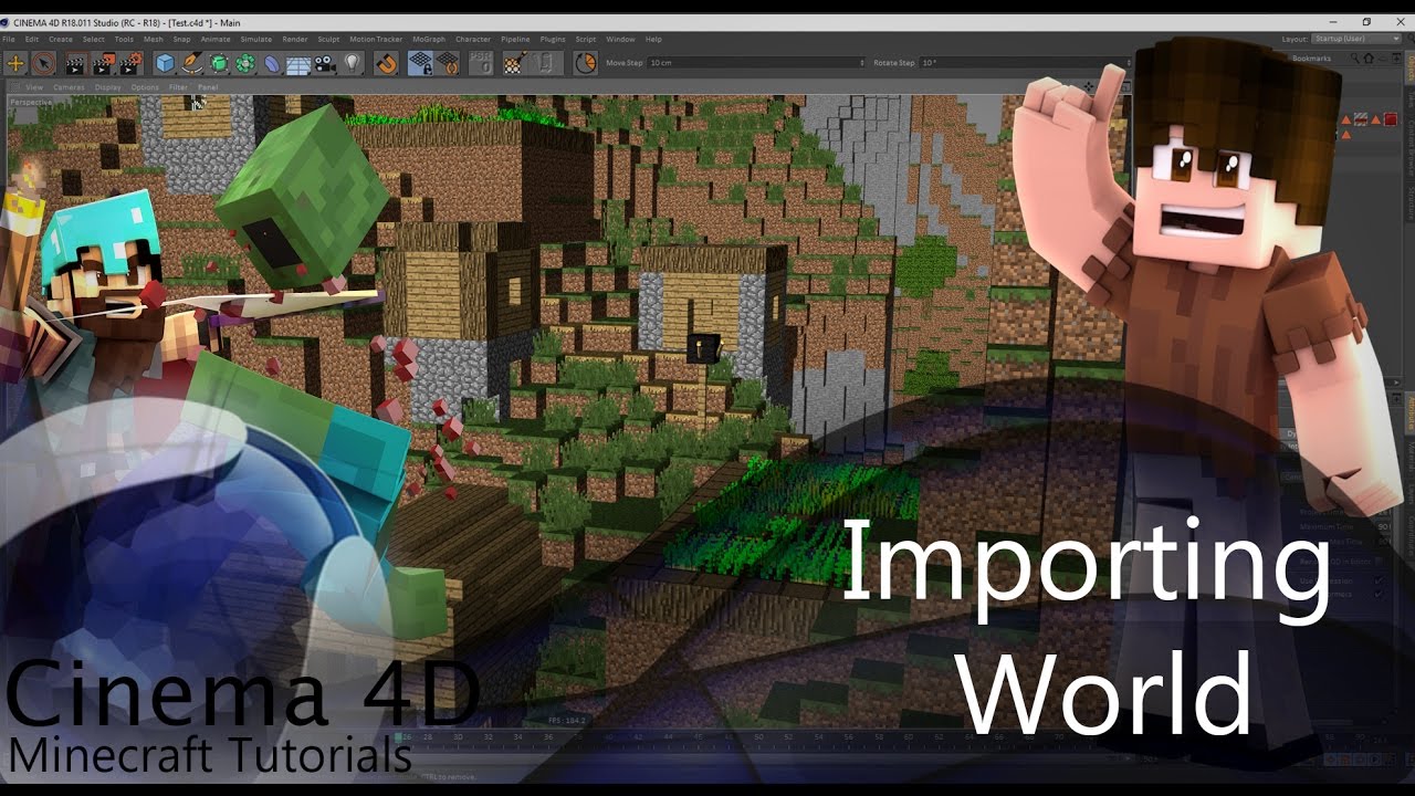 Importing minecraft. Как импортировать мир майнкрафт.