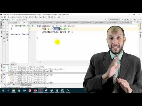 19 Android Kotlin   Data Types   String   charAt substring contains