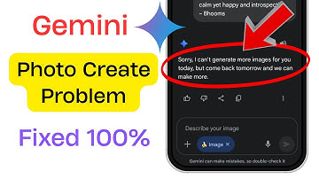 Gemini Photo Create Problem | gemini photo editing problem | Gemini App Photo Not Creating Solution 