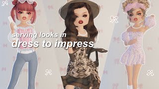 serving LOOKS in dress to impress  ✧.* | roblox