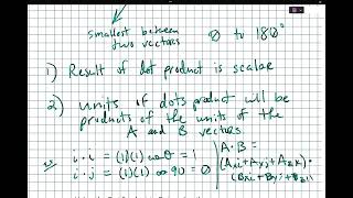 4 - Force Vectors - Dot products