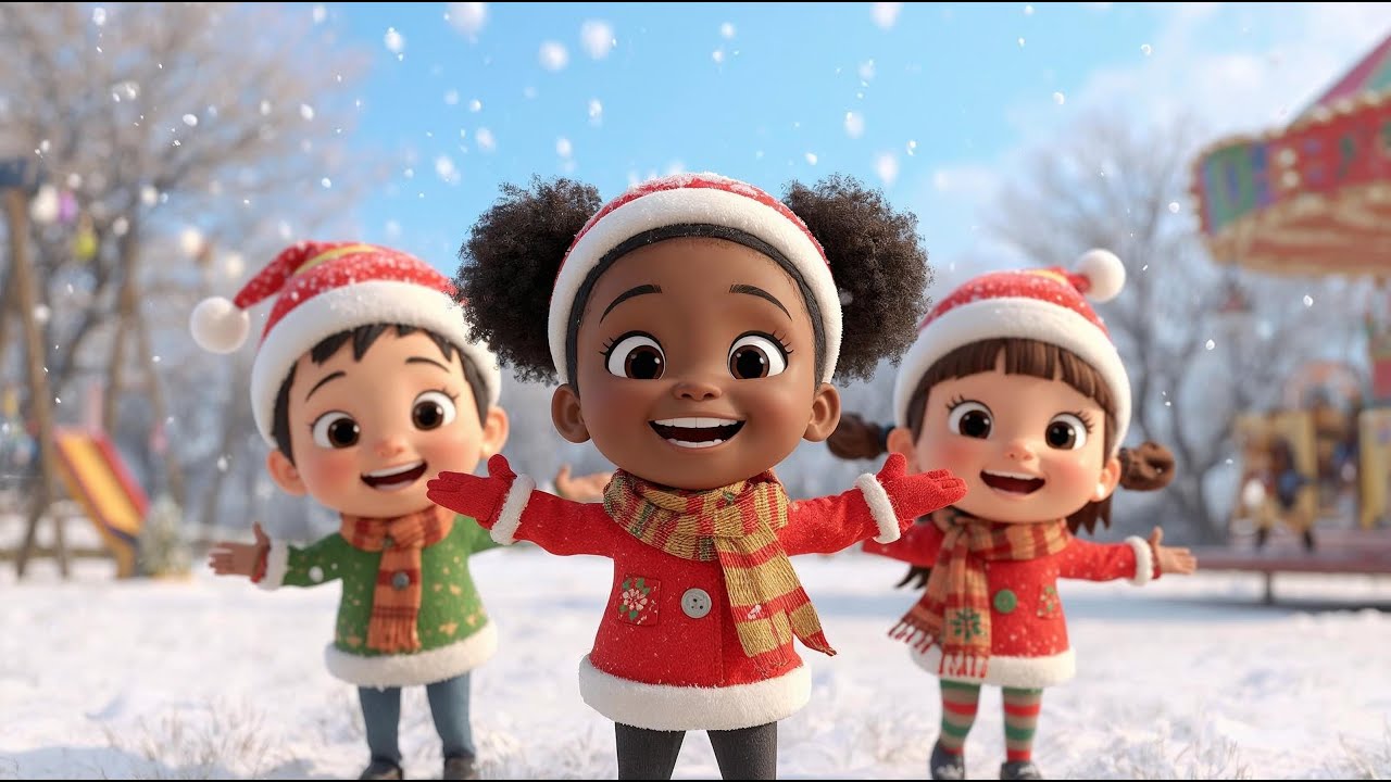 Christmas Songs for Kids 🎅🎄 Fun Holiday Music & Park Play | Kids Christmas Video