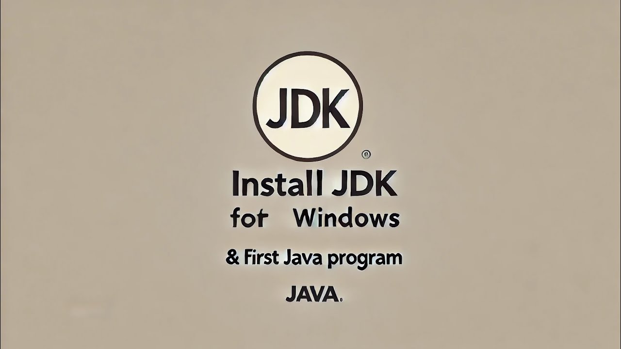 How to install java jdk on windows | First java program - YouTube