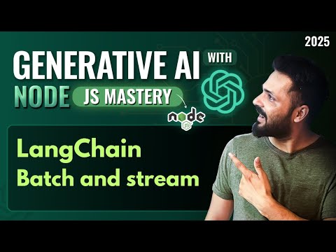 Generative AI with Node JS in Hindi #37 Batch aur Stream Methods in LangChain Explained #langchain