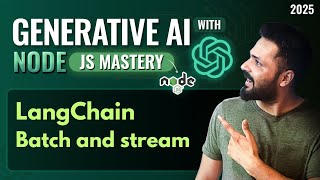 Generative AI with Node JS in Hindi #37 Batch aur Stream Methods in LangChain Explained #langchain