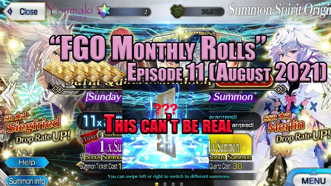 FGO Monthly Rolls (Episode 11) - Merlin