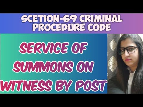 SECTION-69 CRPC,SERVICE OF