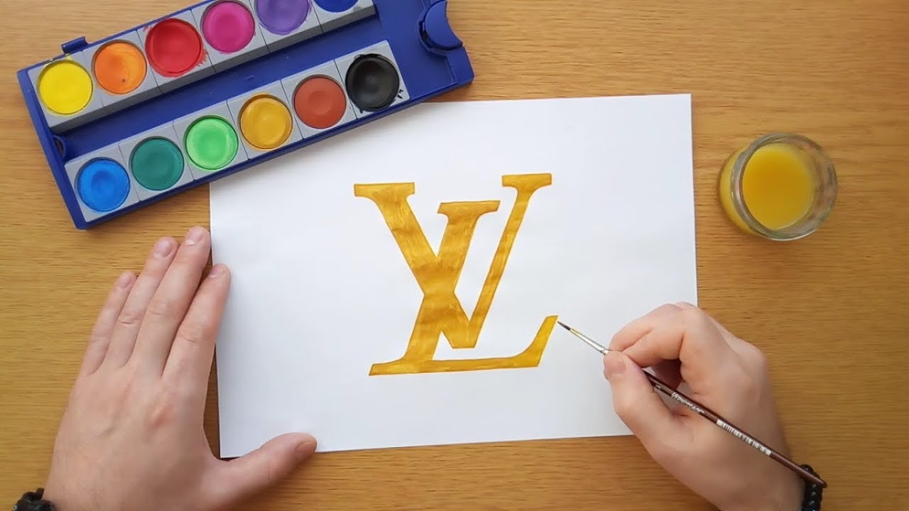 How to Draw Louis Vuitton Logo 