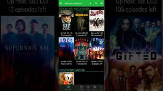 TV Show Tracker Android - home screen with sticky headers screenshot 3