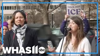 'Keep our neighbors safe': Louisville protestors rally in song