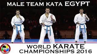 Bronze Medal Male Team Kata Egypt 2016 World Karate Chdanionships  World Karate Federation