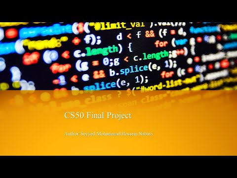 CS50 Final project