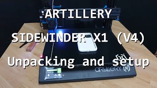 ARTILLERY SIDEWINDER X1 Version 4 - Short overview of unpacking and setup @umlooad