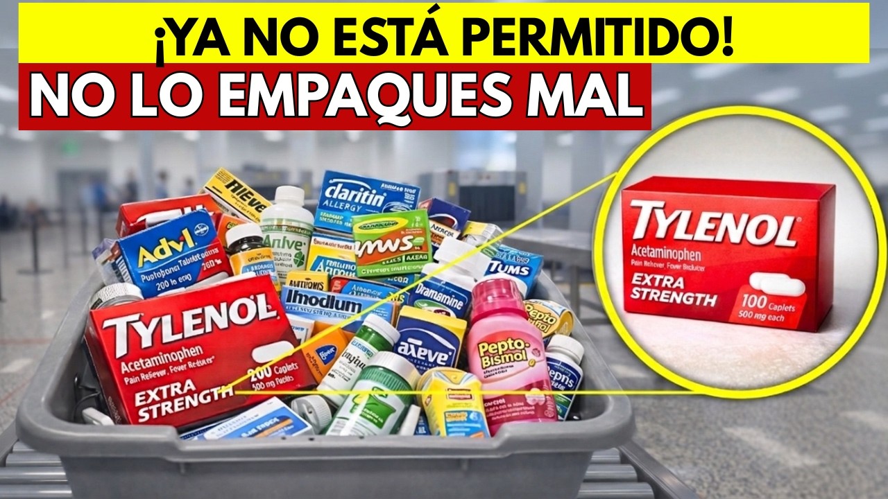 Viajar en 2026: Estos 5 medicamentos podrían quitártelos en el aeropuerto (si no haces esto)