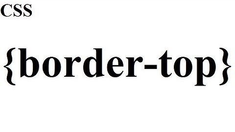 CSS how to: border-top