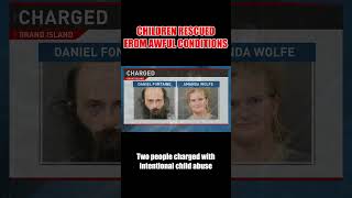 Two people charged with child abuse, four children found in unsafe conditions #news #shorts #crime