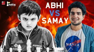 12-year-old super prodigy Abhimanyu Mishra takes on Samay Raina in a 5-game bullet match screenshot 4
