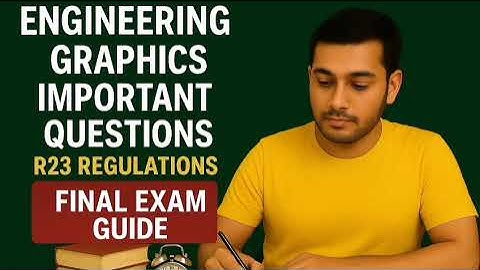 ENGINEERING GRAPHICS R23 REGULATIONS IMPORTANT QUESTIONS JNTUK,JNTUGV,JNTUA||LIKE AND SUBSCRIBE ❤️||