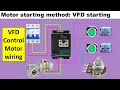 3-Phase Motor Starting with VFD Drive Control Wiring Diagram | #vfdcontrol