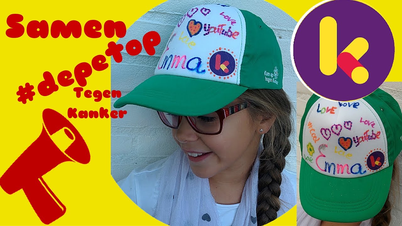 De pet op #depetop, tegen kanker | Emma Keuven - YouTube