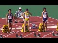 陸上レジェンド選手 赤司かずみ 関東陸上選手権 2012 女子 100m決勝