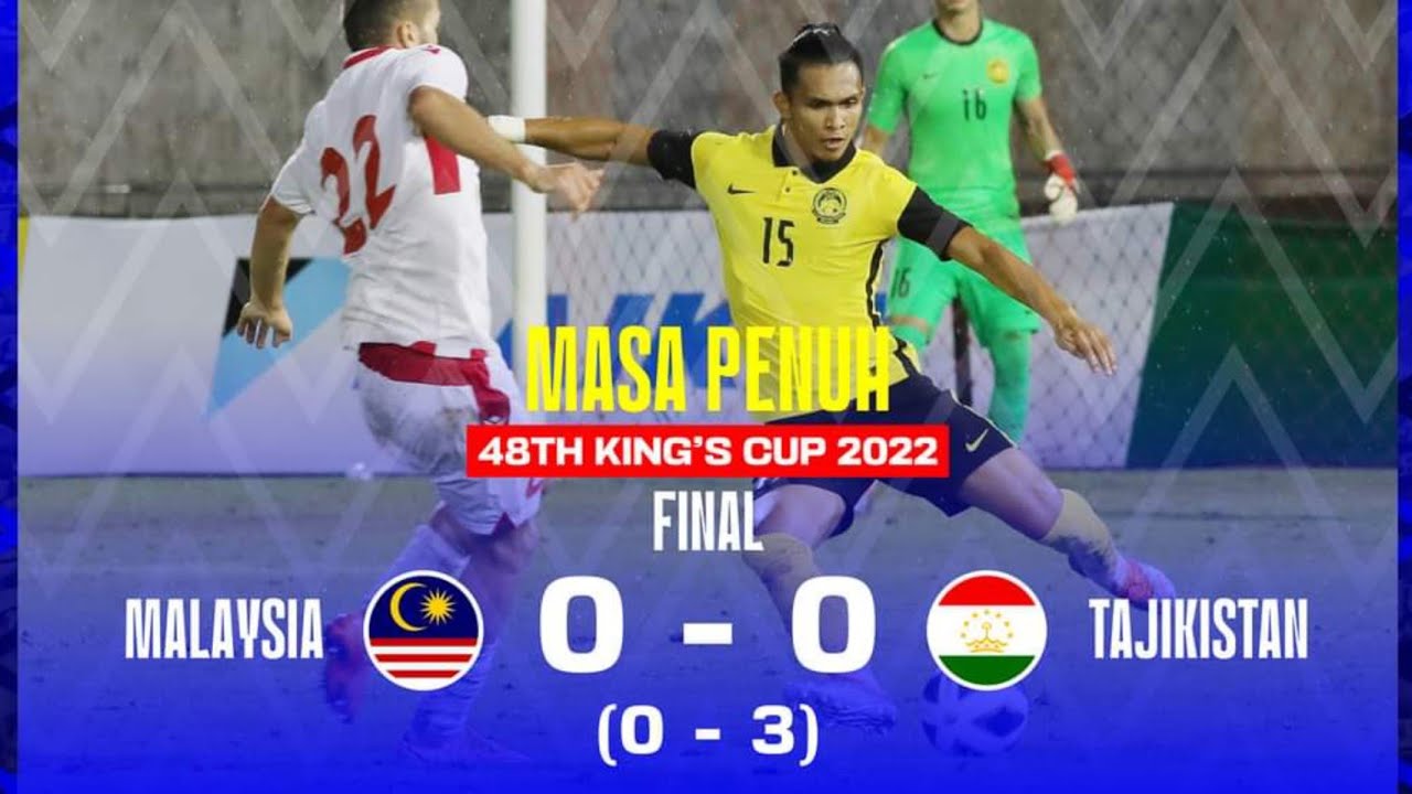 MALAYSIA (0) vs (0) TAJIKISTAN/FINAL 48TH KING'S CUP 2022/Live Tv9