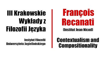 Contextualism and Compositionality - François Recanati