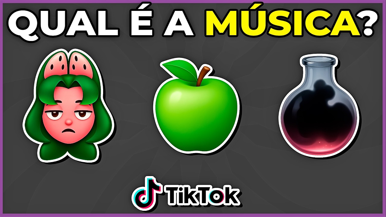 🎵 ADIVINHE A MÚSICA DO TIKTOK COM EMOJIS 😁 | Complete a música | quem está cantando? #quiz #macaquiz
