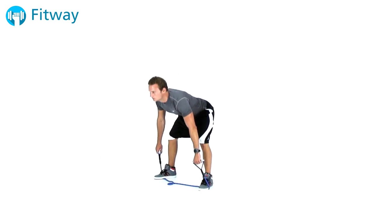 How To Do Resistance Band Deadlift Sumo Back Workout Exercise