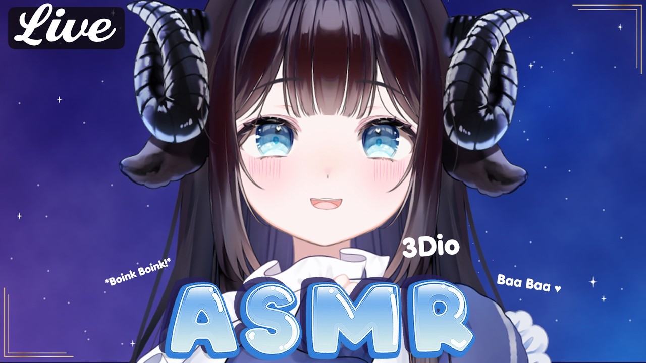 ASMR Chatting💙🐏 3Dio Sounds and Whispers ✨