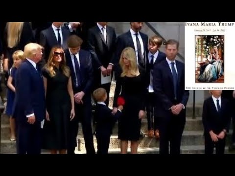 Obsèques d'Ivana Trump : l'émotion de ses trois enfants