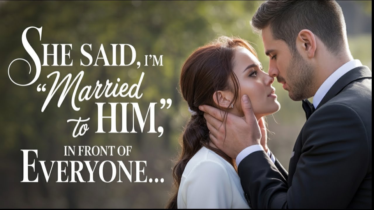 Trying to silence the rumors, she pointed to a stranger and said, “I'm married to him.”