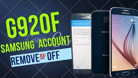 g920f remove samsung account