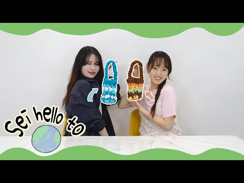 [With lol] The magic of sock scraps turning into a bag ✨ | Sei hello to 🌎 #9