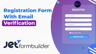 How to Create a Registration Form With Email Verification | JetFormBuider
