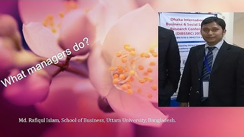 What managers do in an Organization?/ Managerial Activities in an organization.